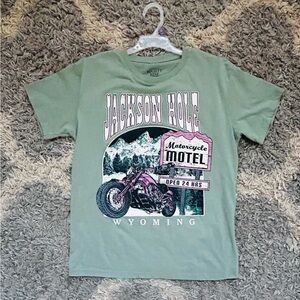 Cropped Tshirt Jackson Hole Print Size Small